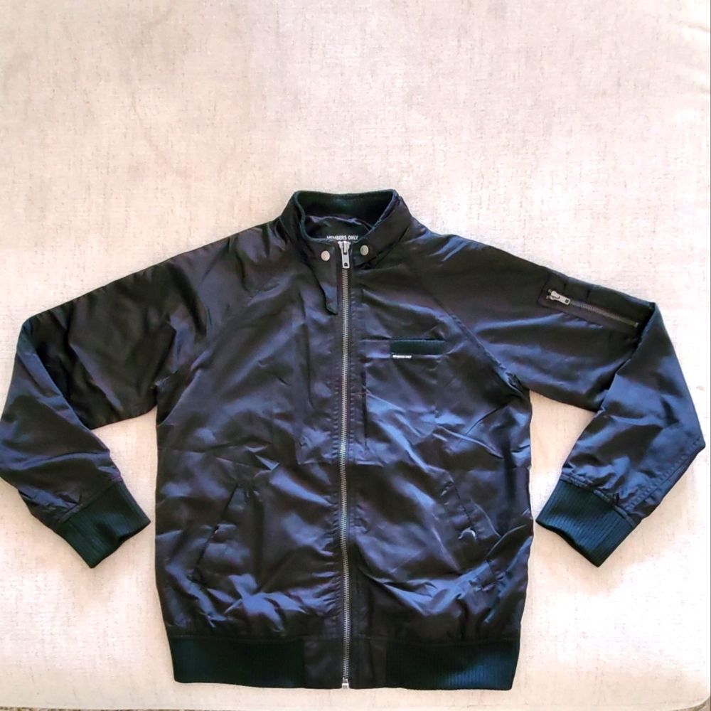 Members Only Black Bikers Jacket